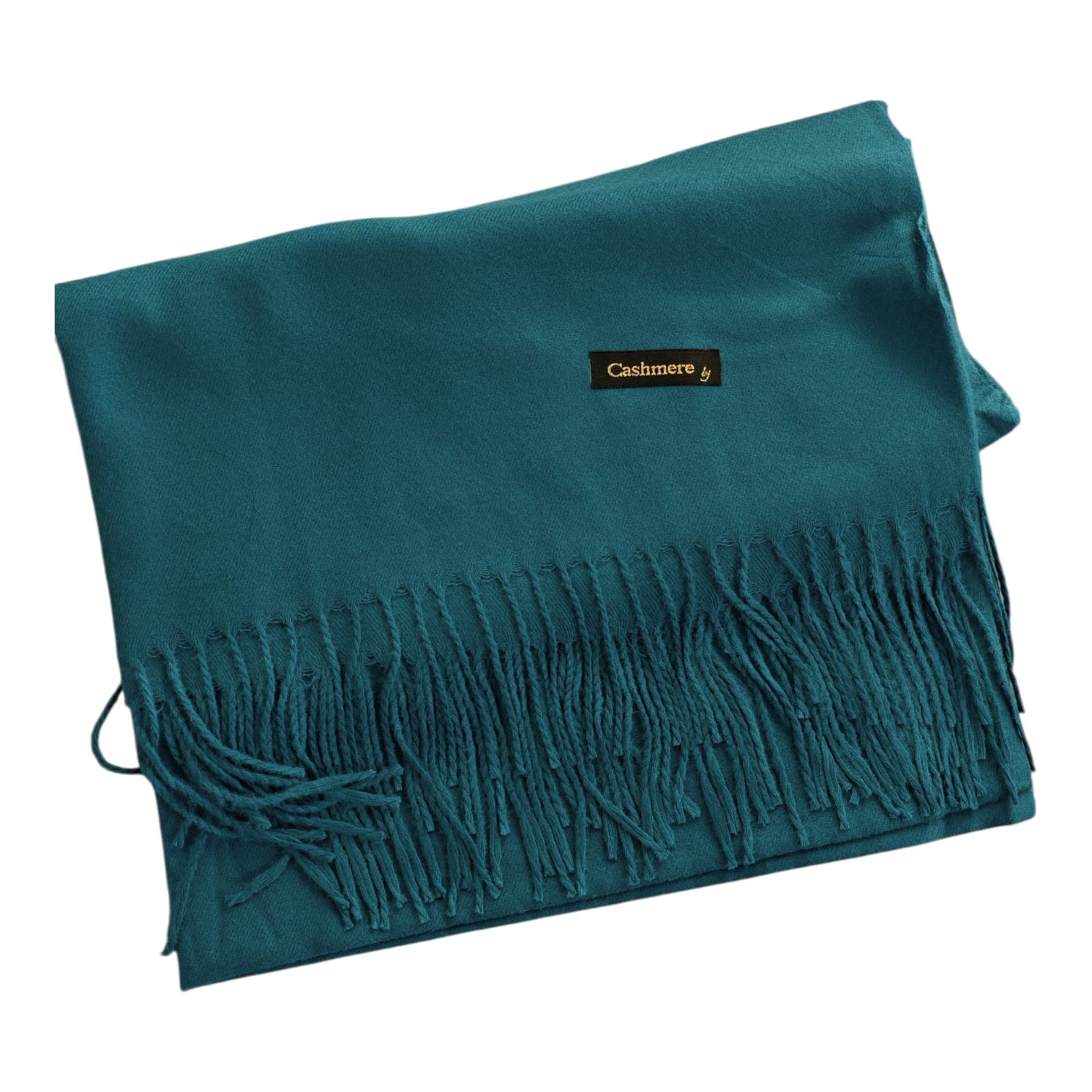 Écharpe cachemire \'Epuré Cachemire\' turquoise foncé - 200x70 cm - [S1743]