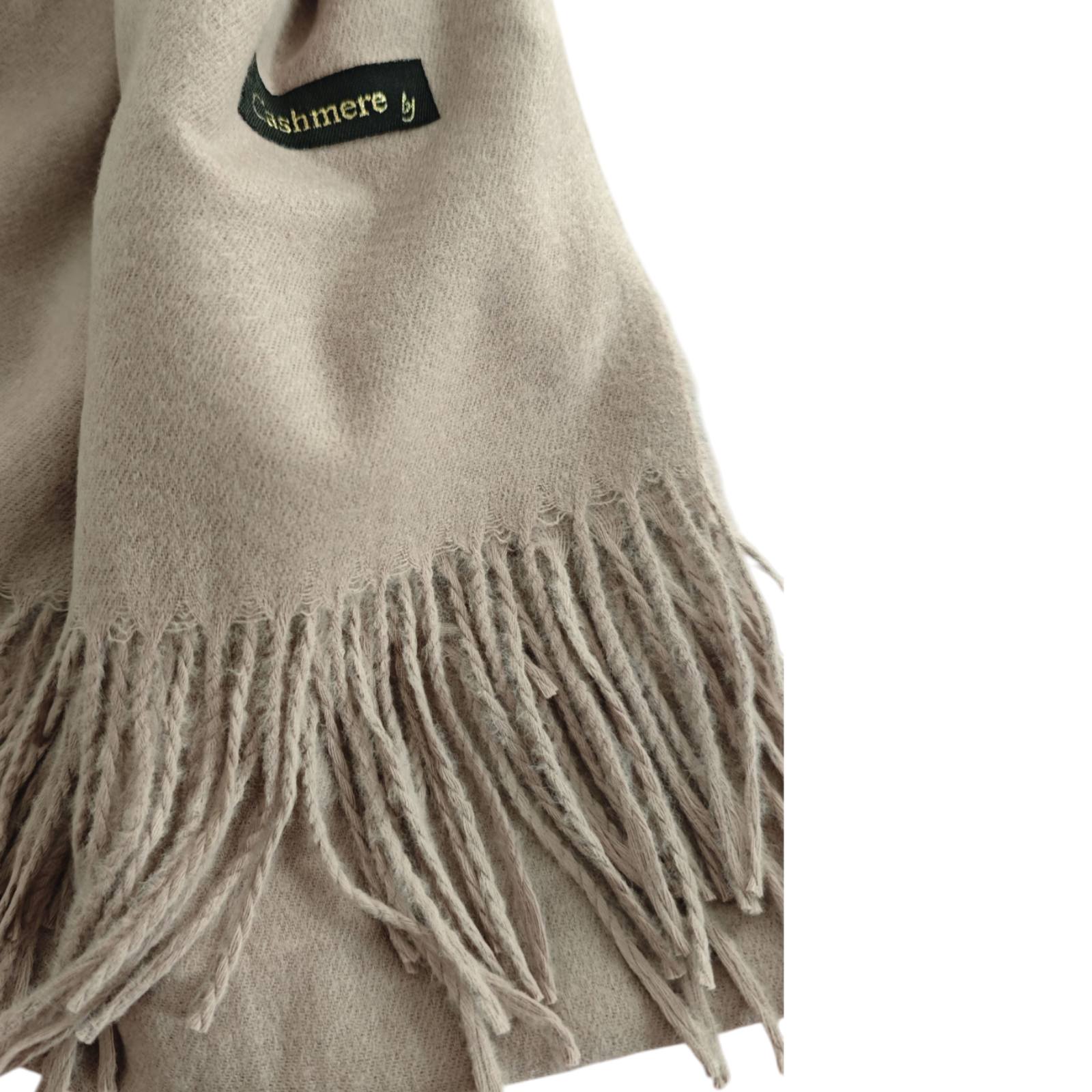 Écharpe cachemire \'Epuré Cachemire\' taupe clair - 200x70 cm - [S1746]