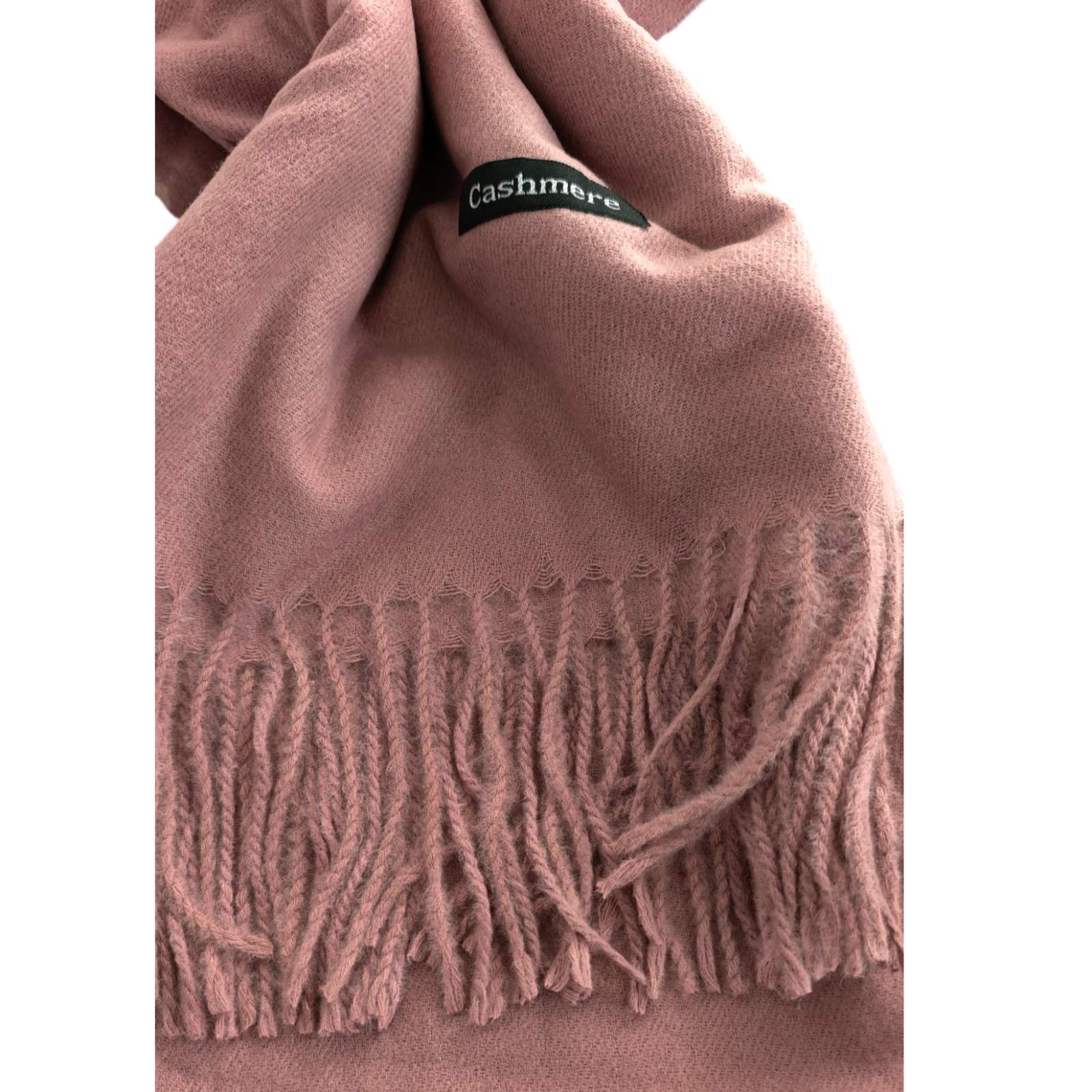 Écharpe cachemire \'Epuré Cachemire\' vieux rose - 200x70 cm - [S1749]