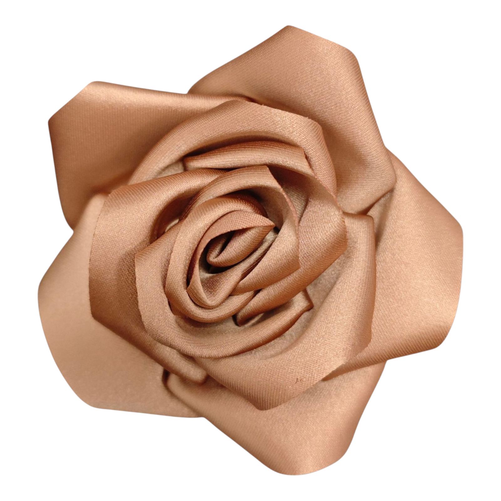 Broche Créateur \'Rose Féérique\' taupe - 10 cm - [S1757]