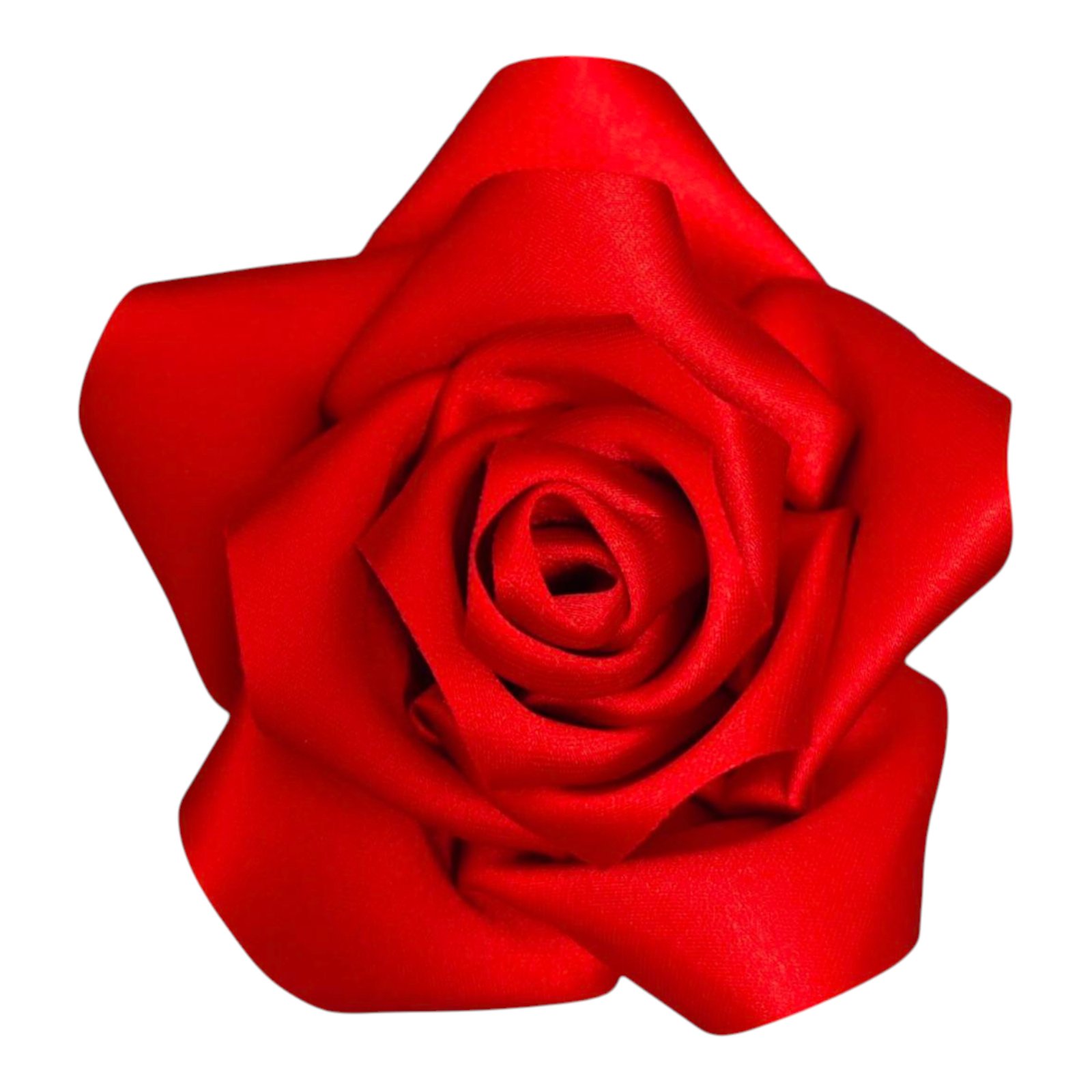 Broche Créateur \'Rose Féérique\' rouge - 10 cm - [S1759]