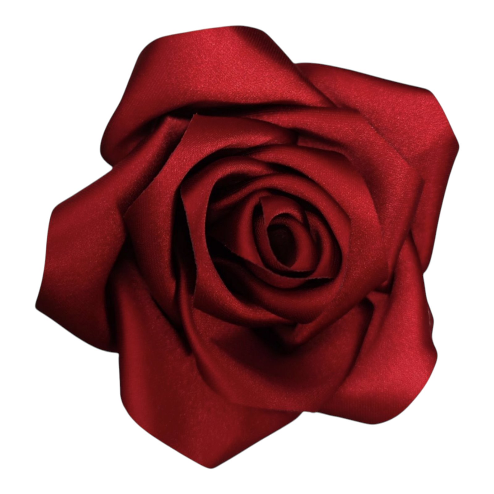 Broche Créateur \'Rose Féérique\' bordeaux - 10 cm - [S1761]