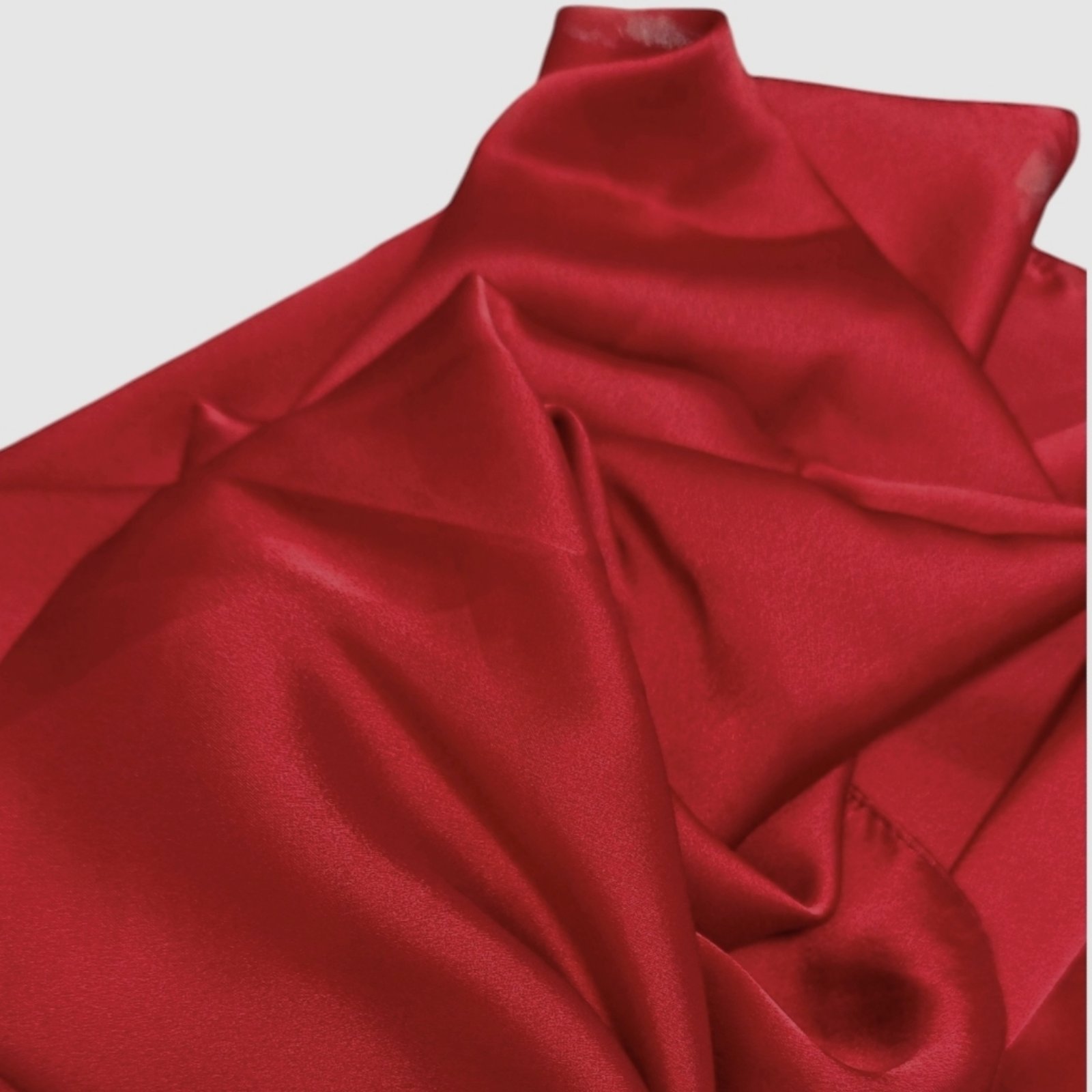 Echarpe / Foulard soie \'Soie Éternelle\' rouge - 190x90 cm - [S1777]