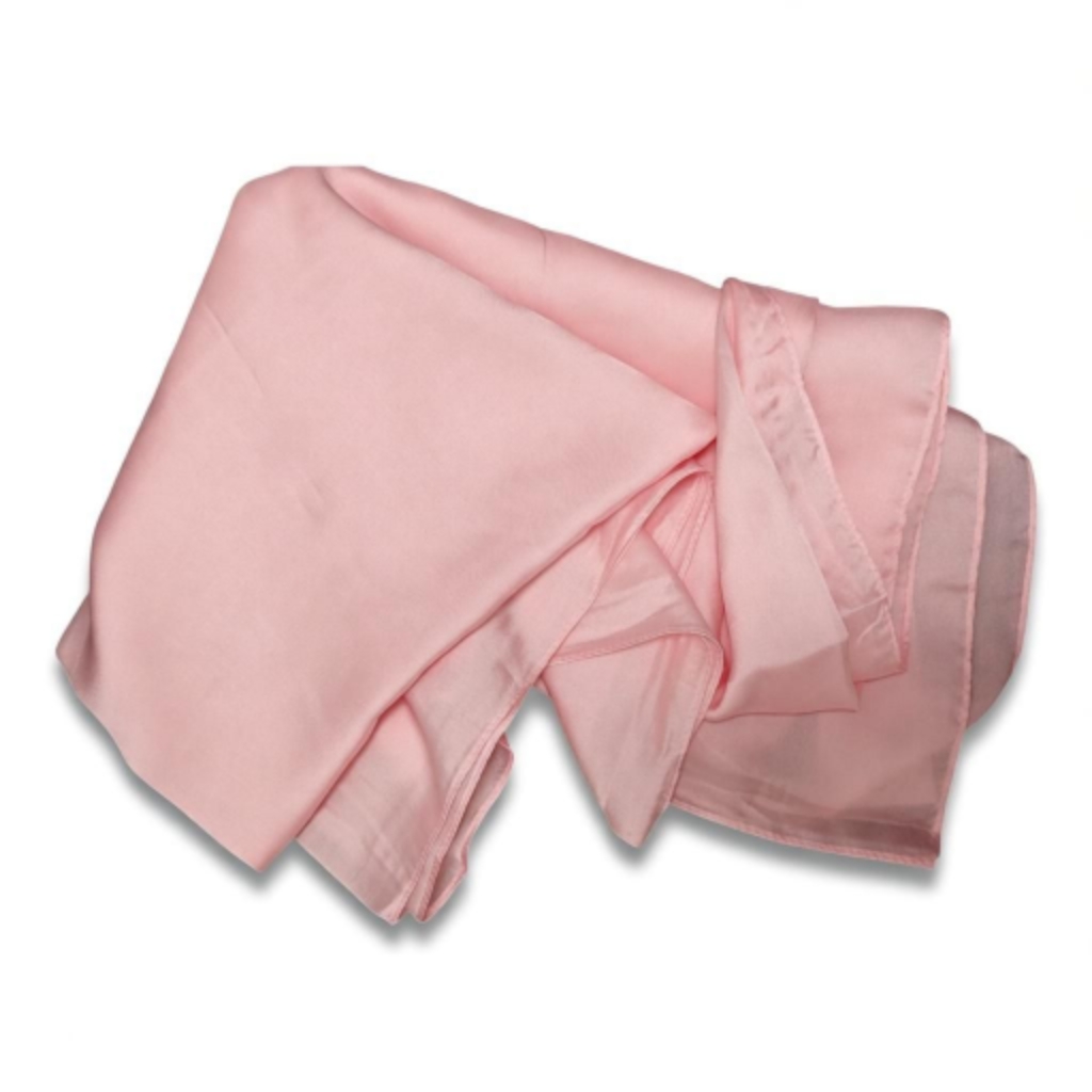 Echarpe / Foulard soie \'Soie Éternelle\' rose clair - 190x90 cm - [S1779]