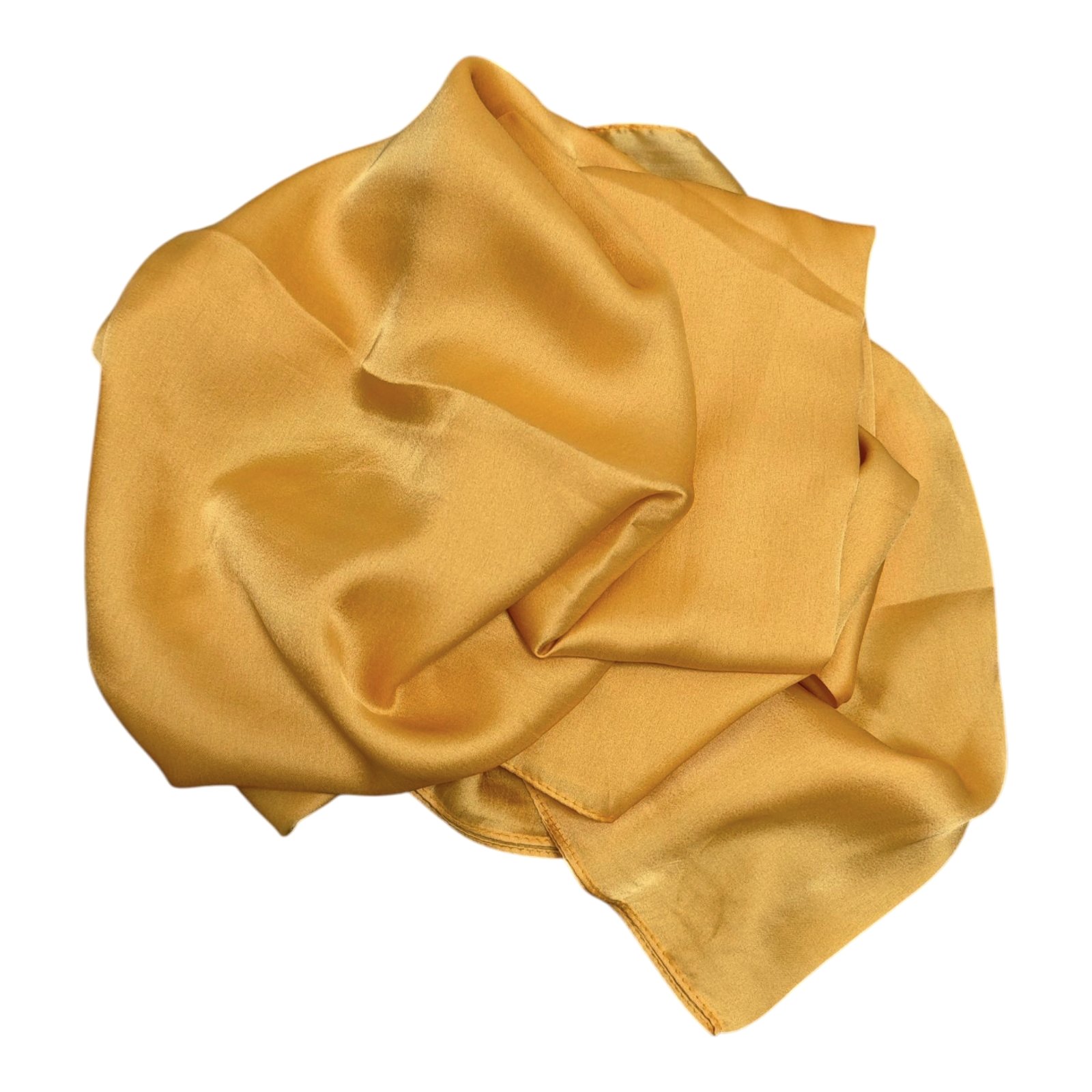 Écharpe / Foulard soie \'Soie Éternelle\' jaune doré - 190x90 cm - [S1788]