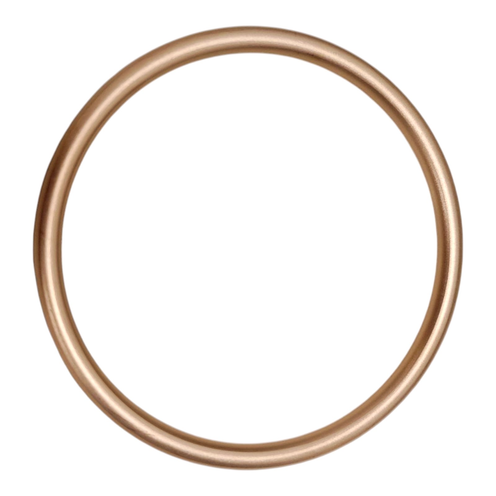 Bracelet créateur \'Jonc\' rosé brossé - 62 mm 4 mm - [S1847]