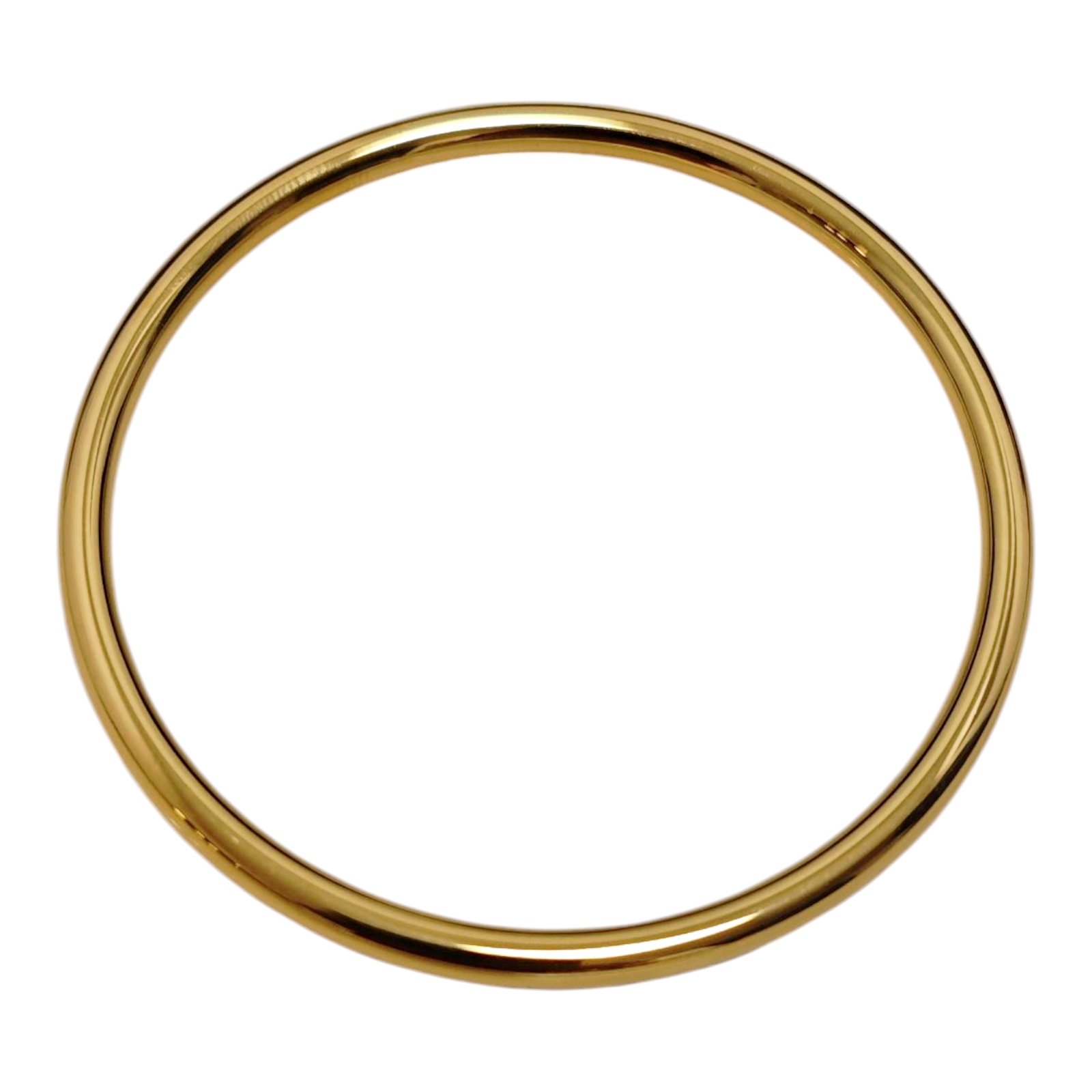 Bracelet créateur \'Jonc\' doré - 62 mm 4 mm - [S1848]