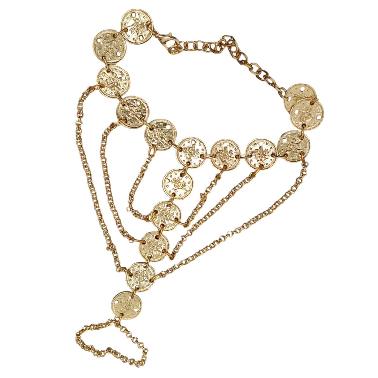 Bracelet de main \'Cleopatra\' doré - taille unique - [S1871]