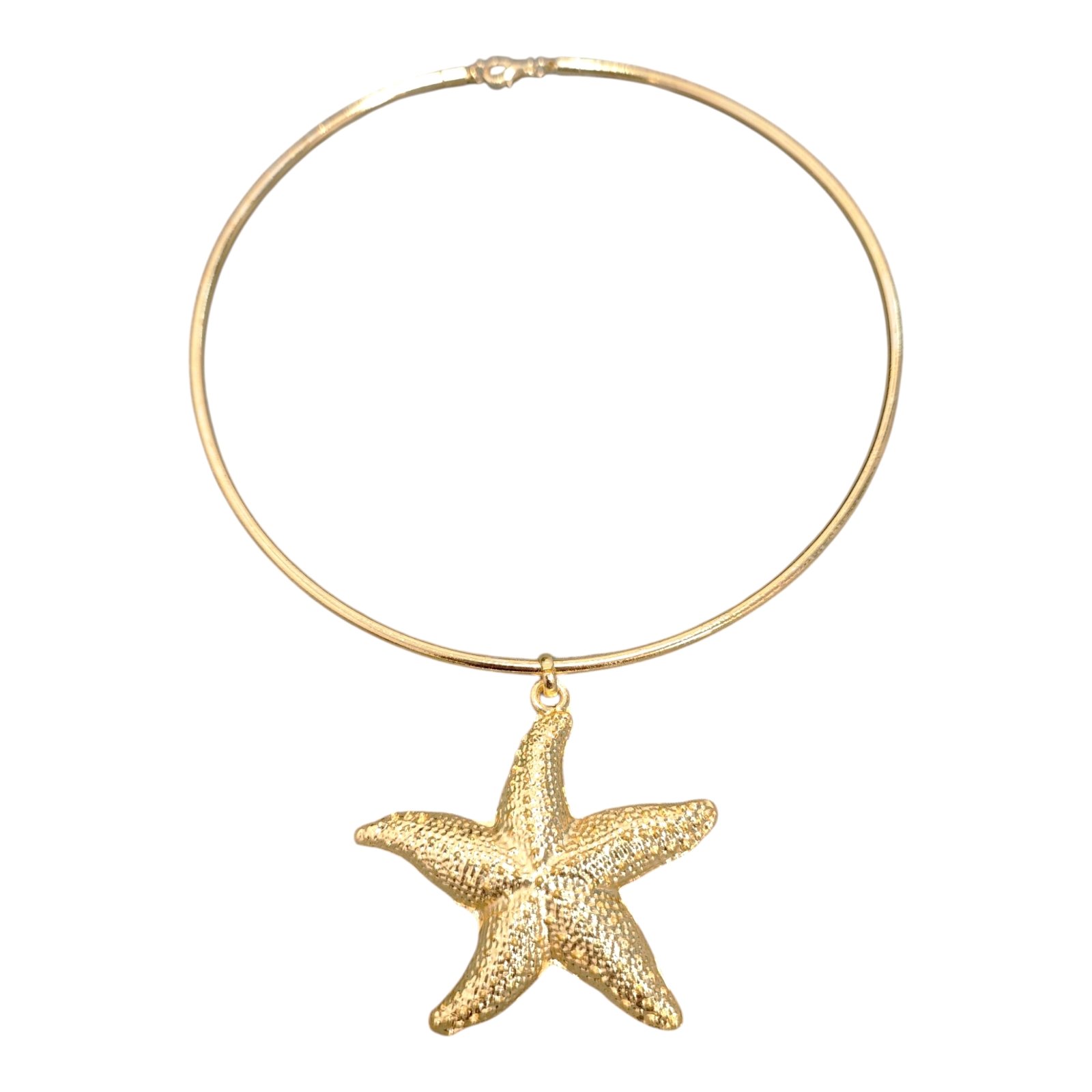 Collier Créateur \'Cléopatra\' doré - 100x68 mm - [S1876]