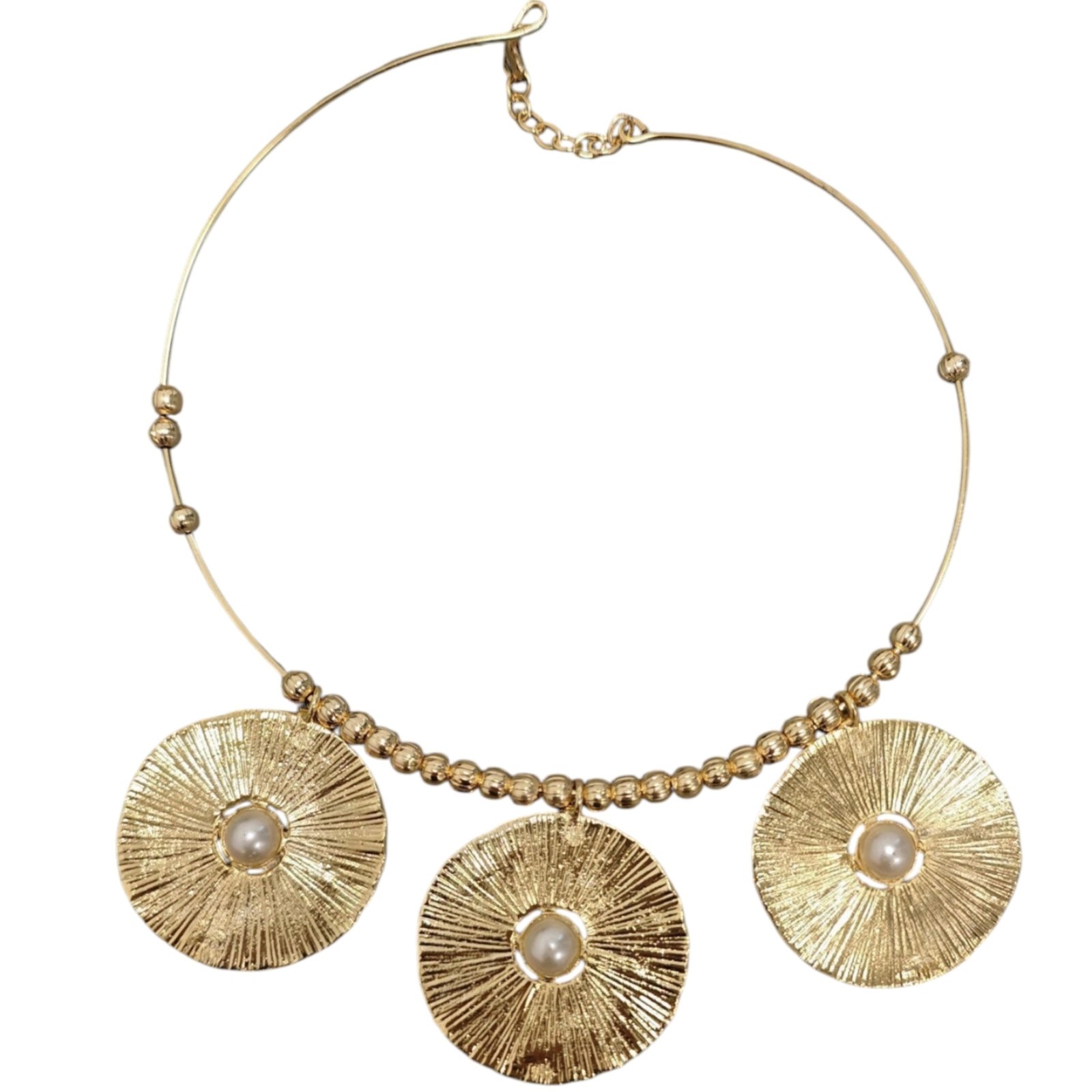 <A MODIFIER> Collier Créateur \'Cléopatra\' doré - 45 mm - [S1879]