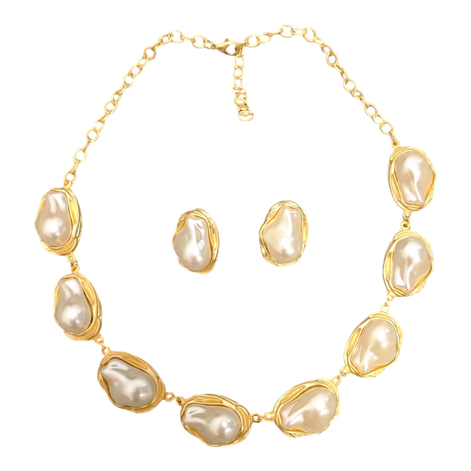 Parure créateur \'Cleopatra\' doré - 25x20 mm - [S1883]