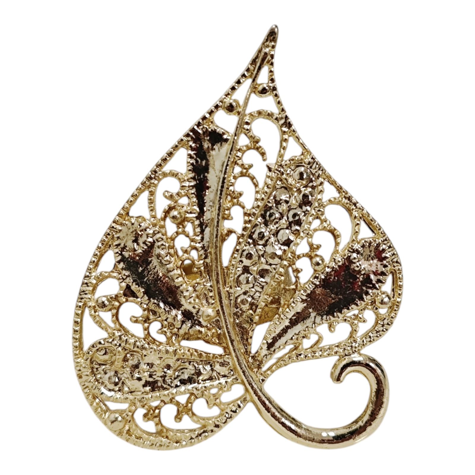 Bague artisanale \'Cleopatra\' doré - 65x50 mm - [S1898]