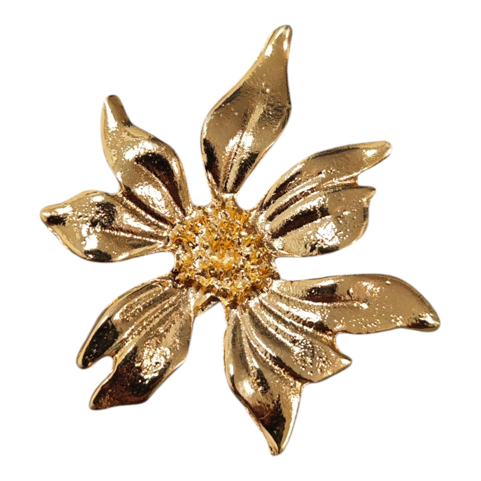 Broche créateur \'Cléopatra\' doré - 55x50 mm - [S1900]