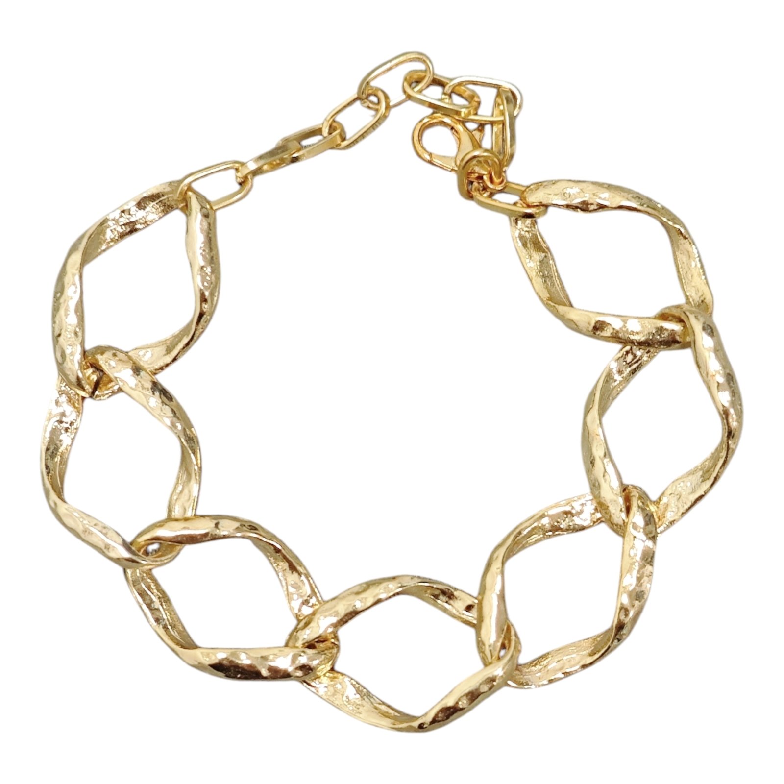 Bracelet Créateur \'Cléopatra\' doré - 17 mm - [S1917]