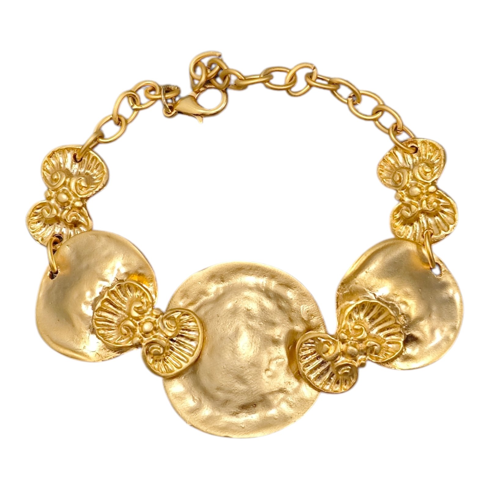 Bracelet Créateur \'Cléopatra\' doré - 30 mm - [S1921]