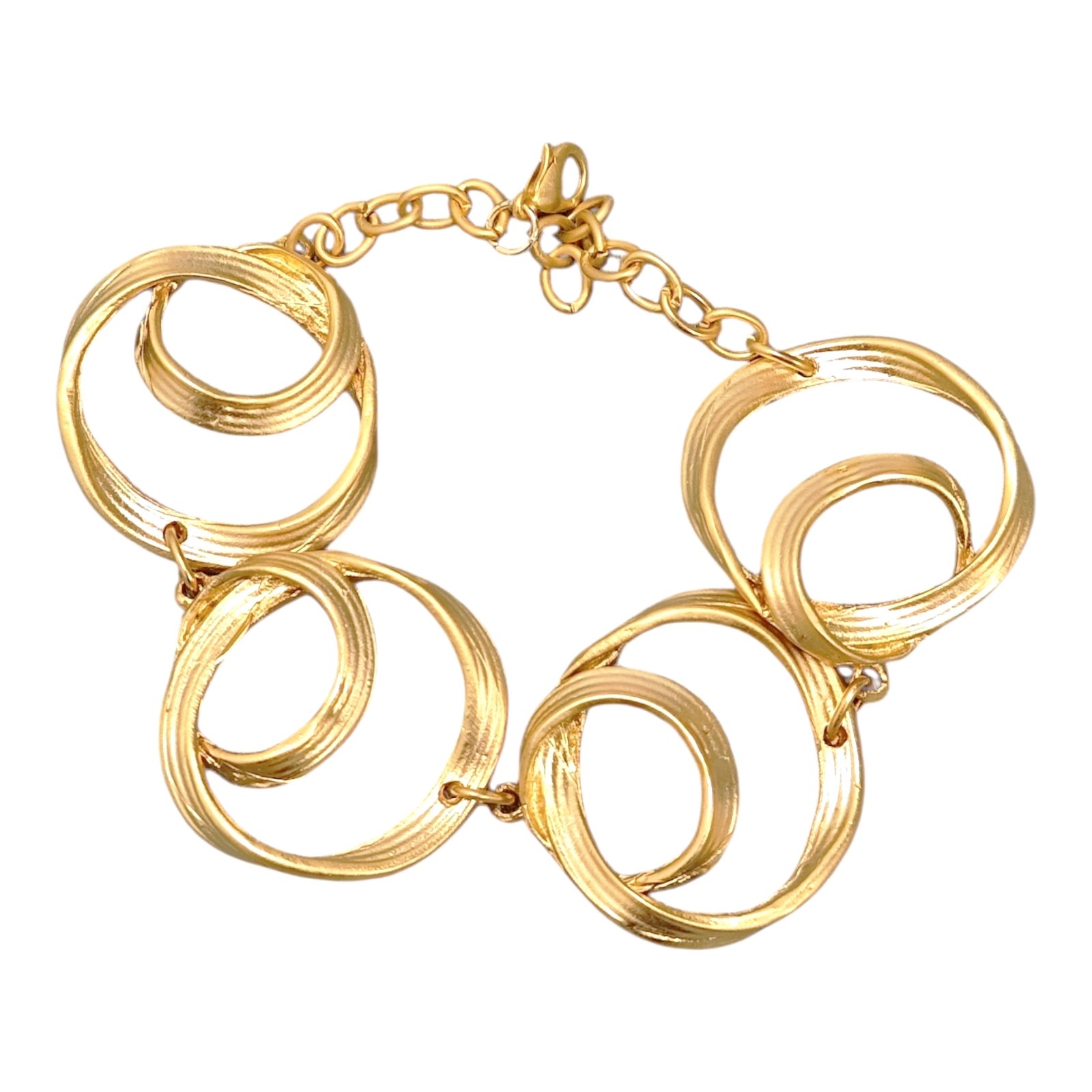 Bracelet Créateur \'Cléopatra\' doré - 30 mm - [S1922]