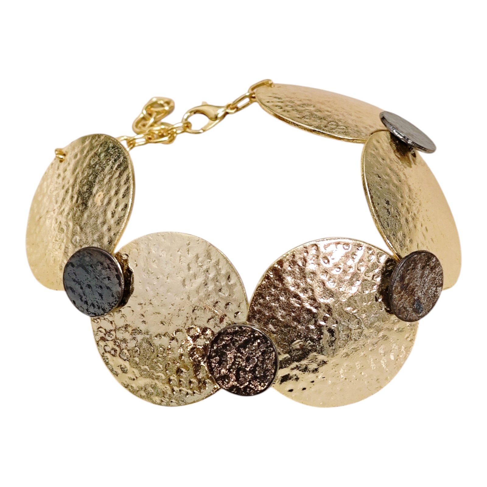 Bracelet Créateur \'Cléopatra\' doré - 32 mm - [S1928]