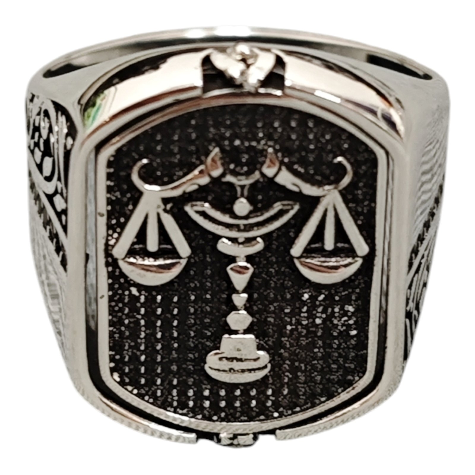 Bague Homme Argent \'Thorgal\' argenté vieilli - 22x17 mm - [S1942]