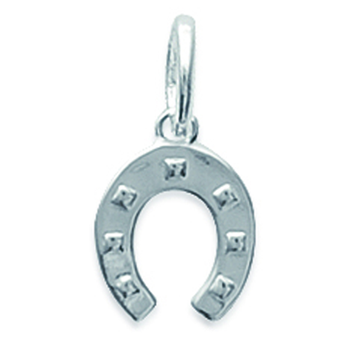 Pendentif Argent \'Lucky\' argenté - 9x9 mm - [D7198]