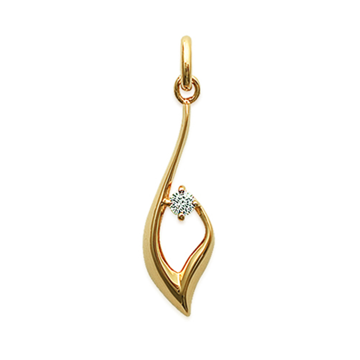 Pendentif Plaqué Or \'Câlin\'  - [G0589]