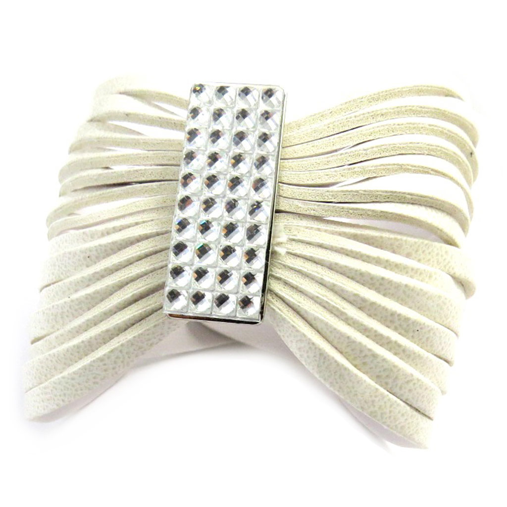 Bracelet Créateur \'Sissi\' blanc - [M0712]