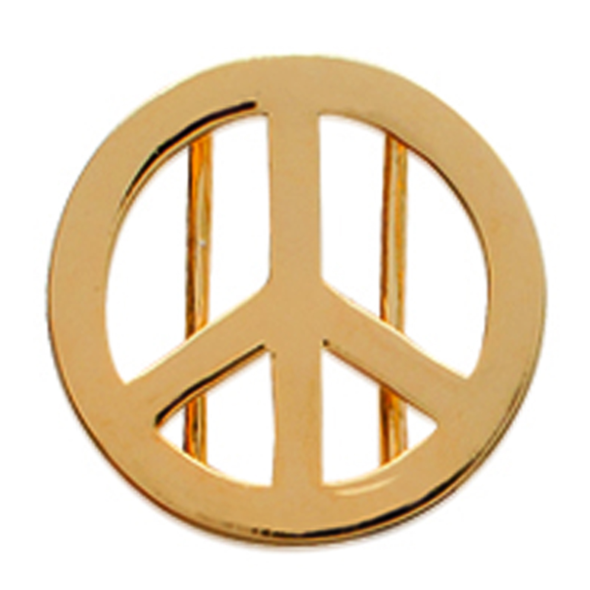 Pendentif Plaqué Or \'Peace\' Doré - 13 mm - [I1163]