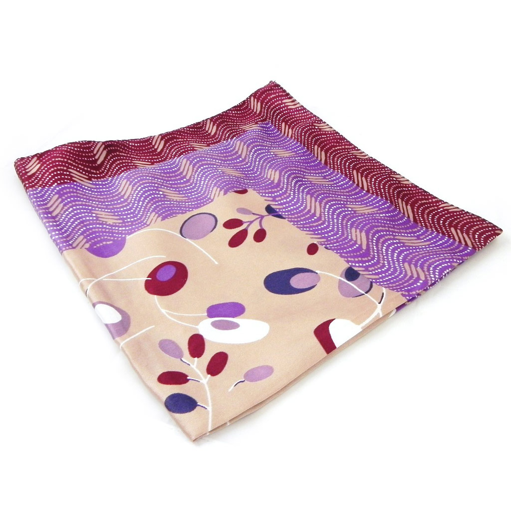 Mini carré \'Les Romantiques\' violet  - [H2030]