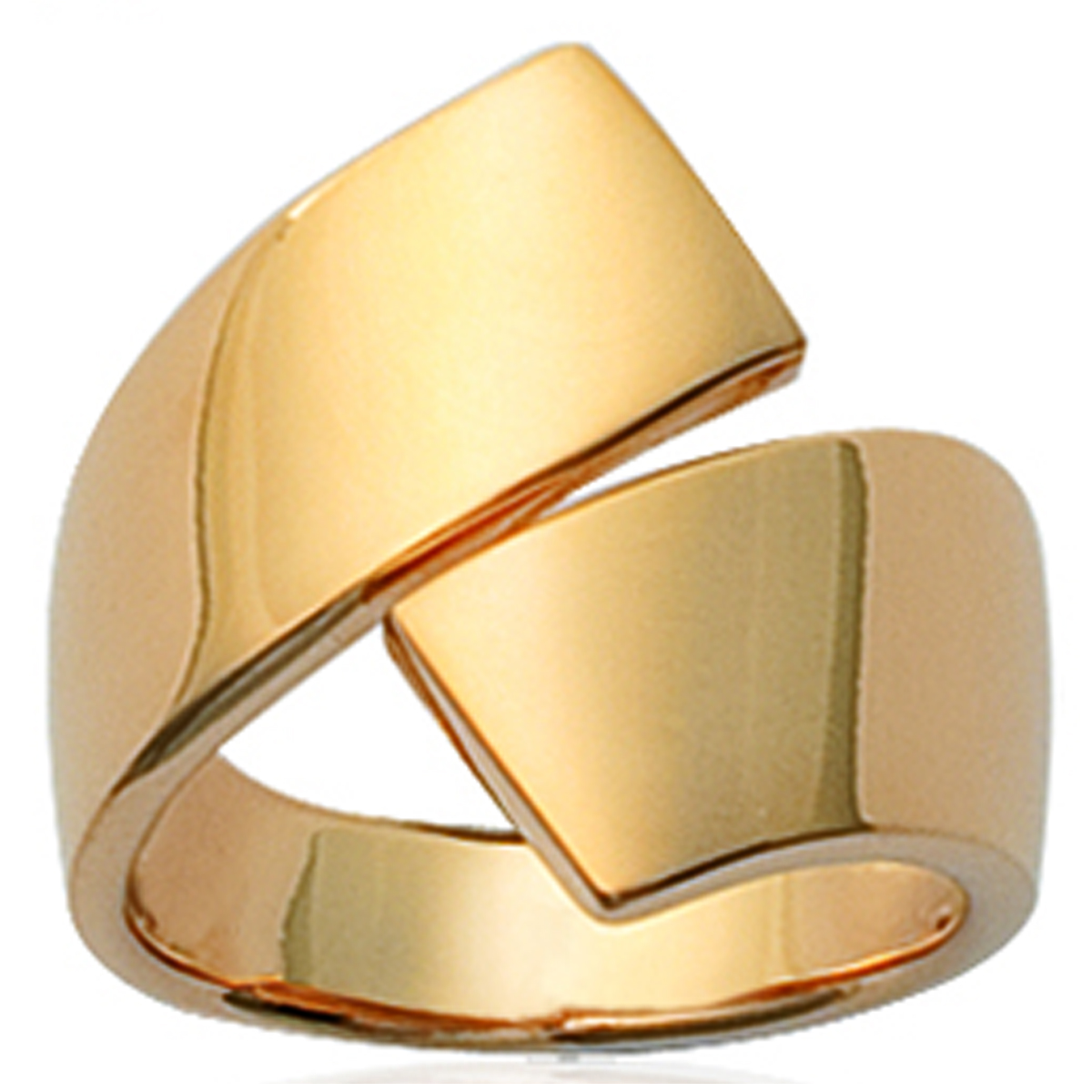 Bague Plaqué Or \'Pénélope\' doré - 18 mm - [F3959]
