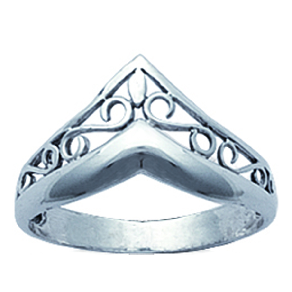 Bague Argent \'Carmen\' argenté - 10 mm - [D7075]