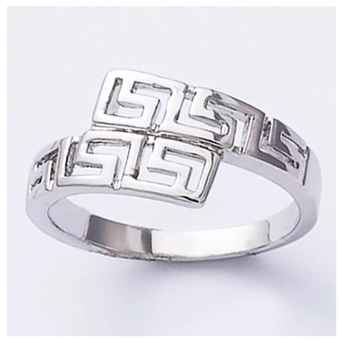 les trésors de lily Bague Argent 'Chorégraphie' argenté (rhodié) 8 mm [K1362]