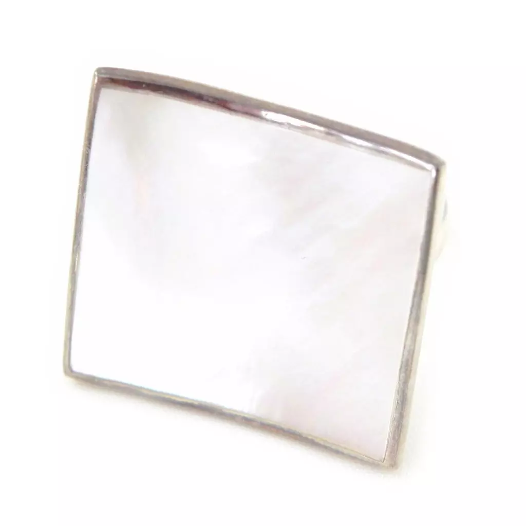 les trésors de lily Bague Argent 'Zen Sagesse' nacré/blanc/Nacre [D7078]
