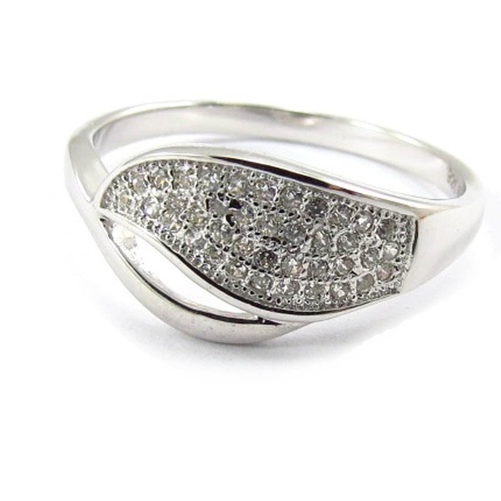 Bague Argent \'Déesse\' blanc - [K1364]