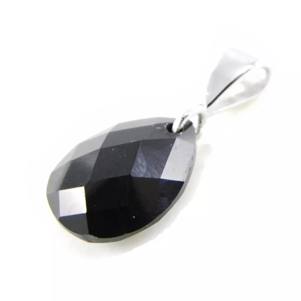 les trésors de lily Pendentif Argent 'Linda' Noir [F6314]