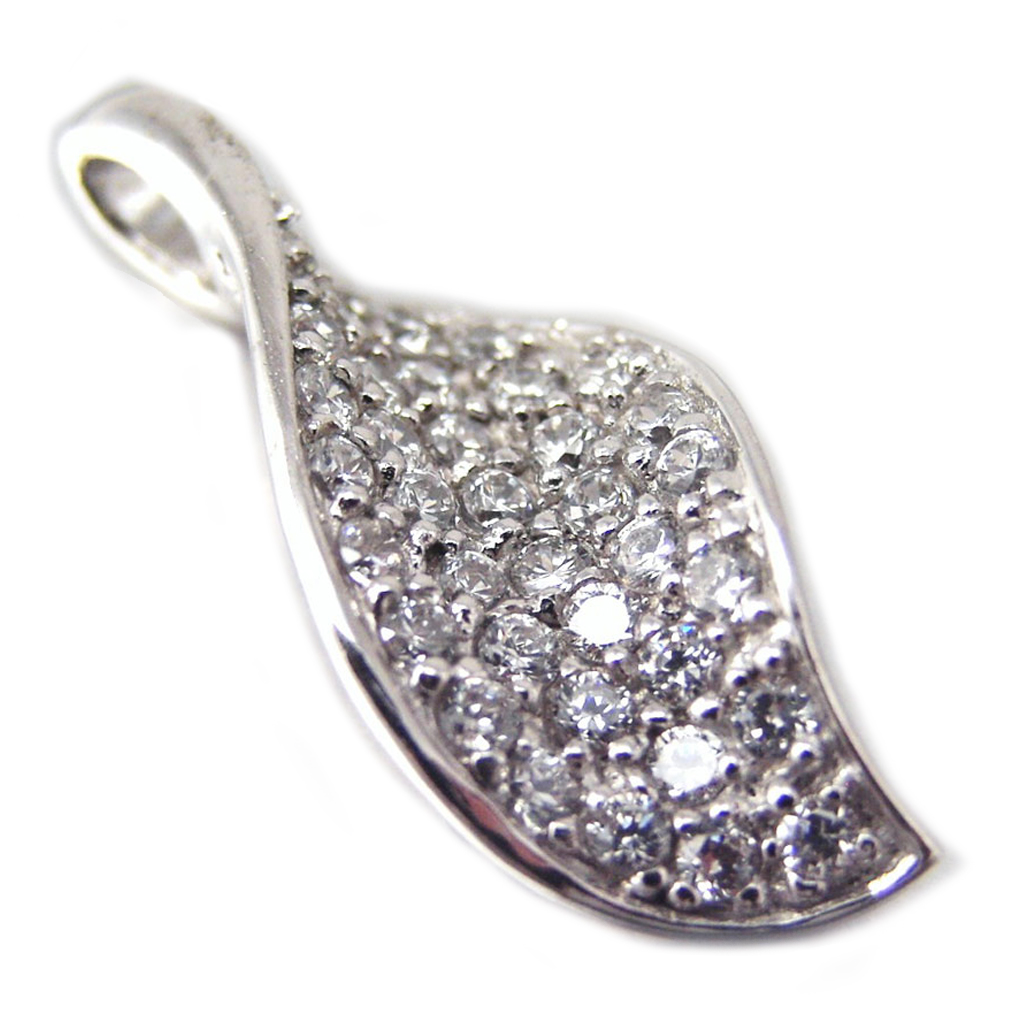 Pendentif Argent \'Déesse\' Blanc - [F6336]