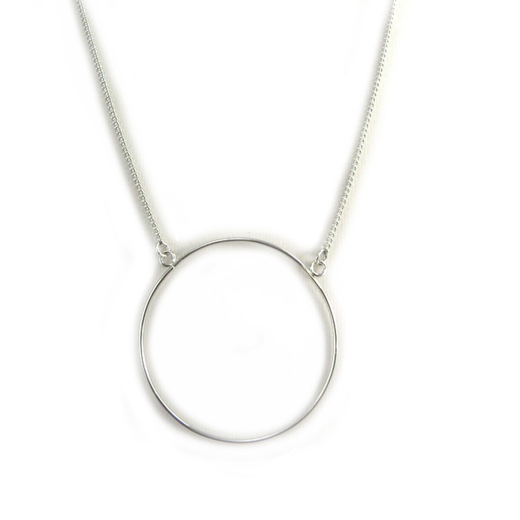 Collier Créateur \'Chorégraphie\' argenté  - [M1967]