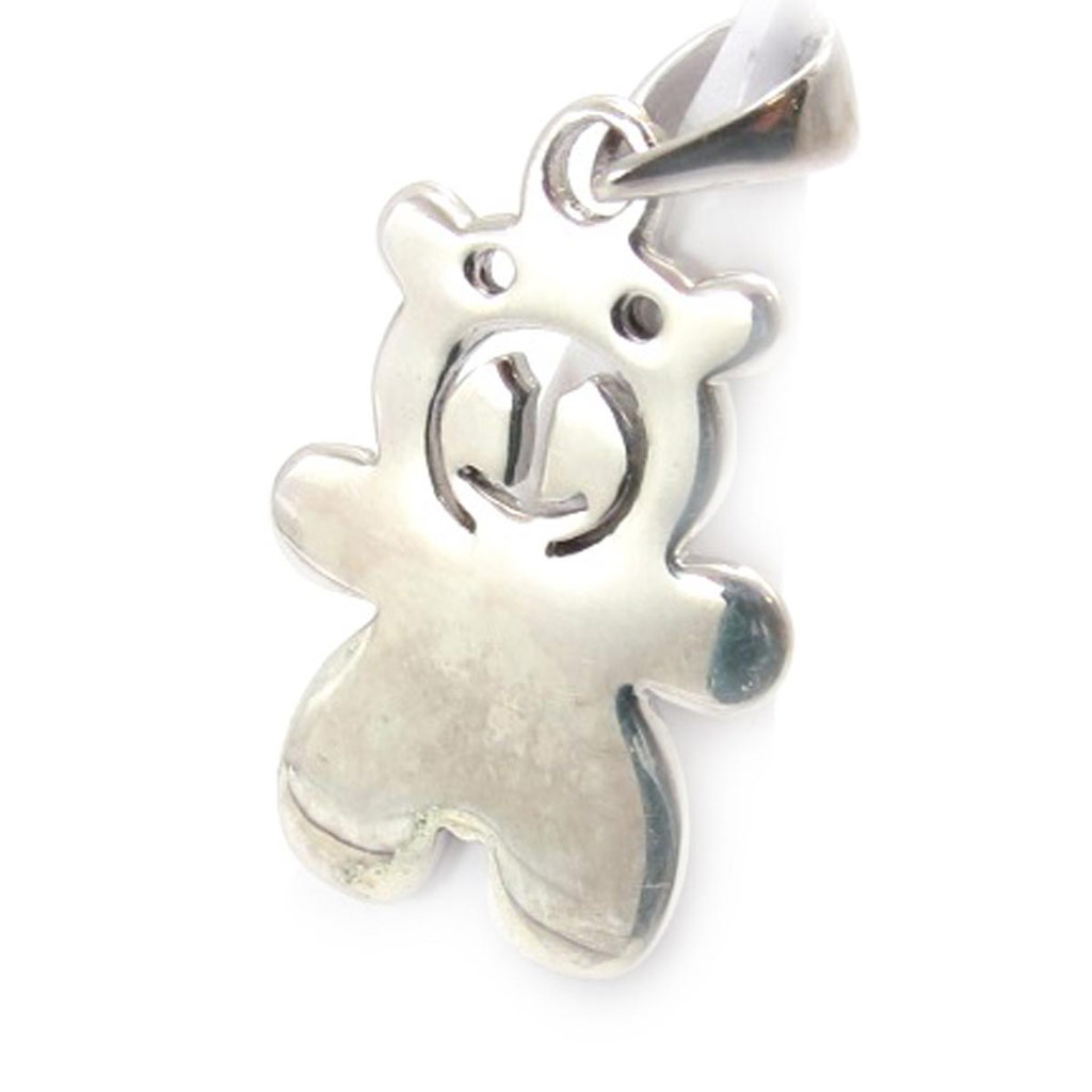 Pendentif Argent \'Teddy\' argenté  - [F6894]