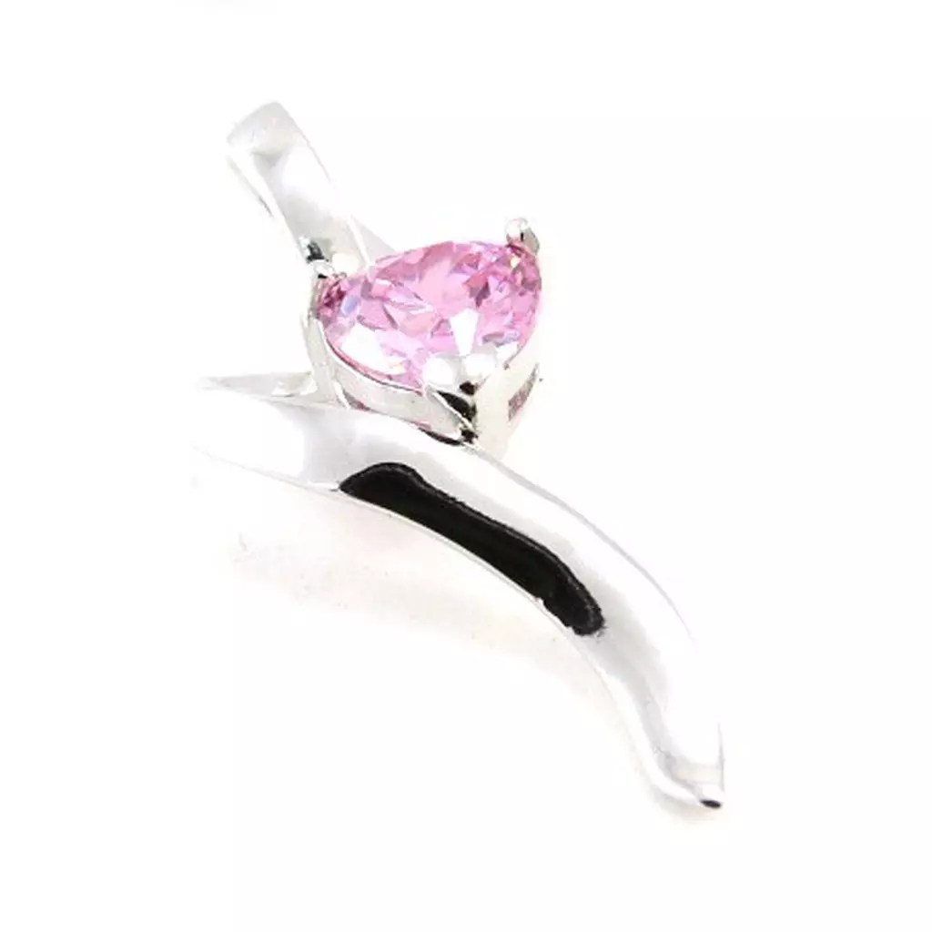 les trésors de lily Pendentif Argent 'Love Câlin' rose [F6907]