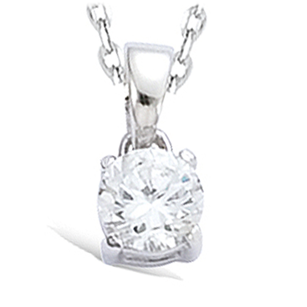 Pendentif Argent \'Essentiel\' Blanc argenté (rhodié) - 6 mm - [I3600]