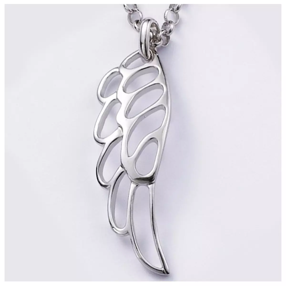 les trésors de lily Pendentif Argent 'Les Ailes d'Ange' argenté (rhodié) 43x14 mm [G2793]