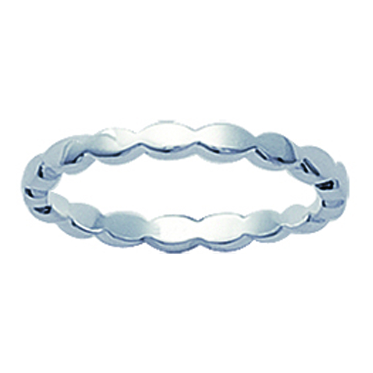 Alliance Argent \'Chorégraphie\' argenté - 2 mm - [G3393]
