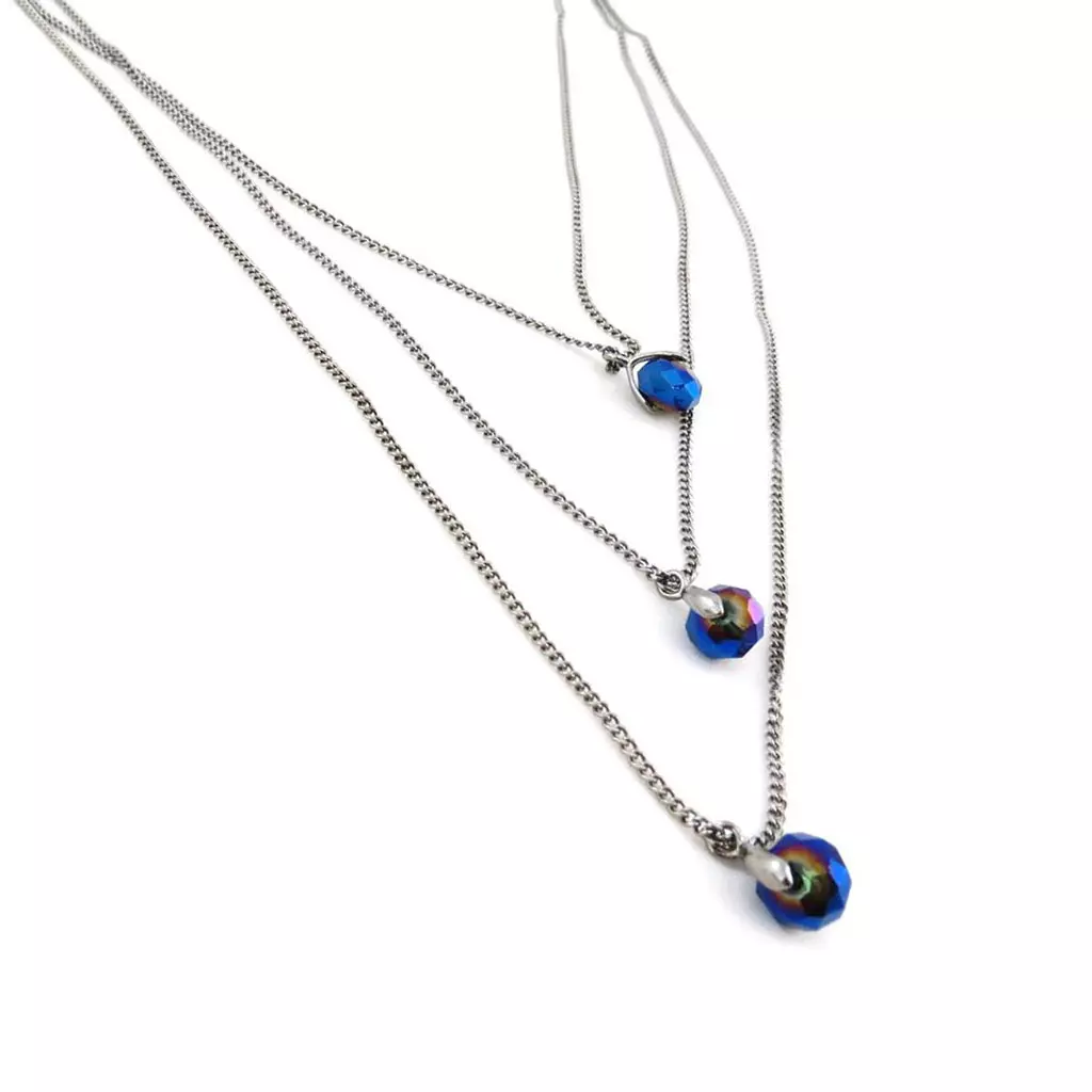 les trésors de lily Collier 'Mineralia' bleu [J3630]