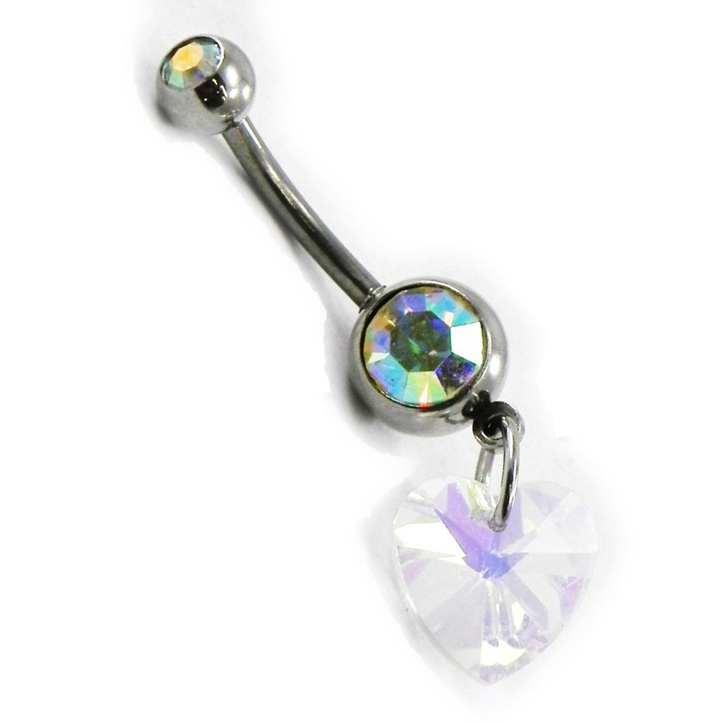 Body Piercing \'Love\' blanc - [F8836]