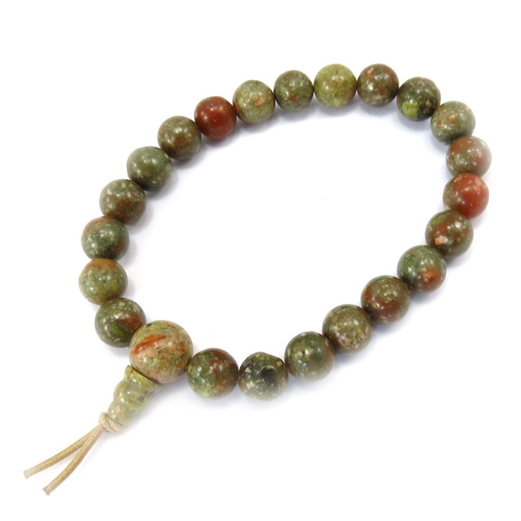 Bracelet créateur \'Minéralia\' marron vert - [K3068]
