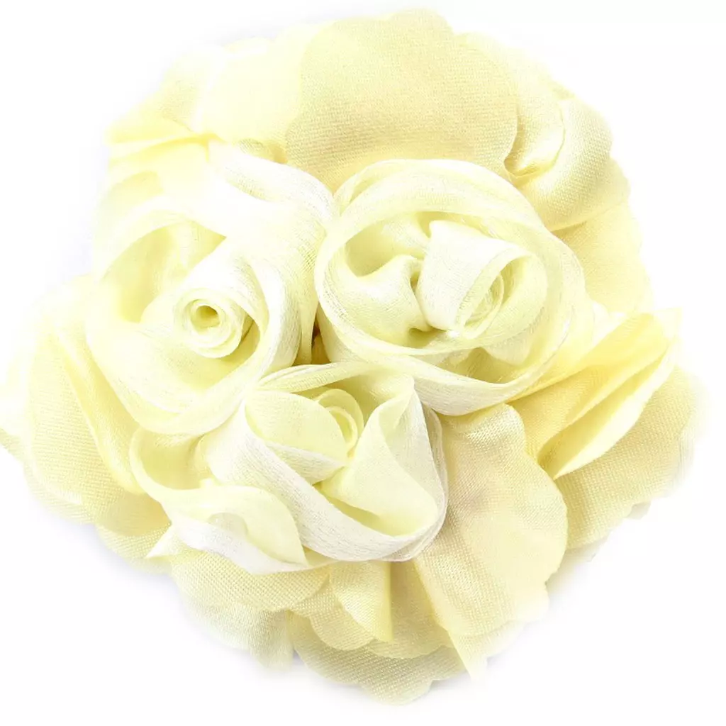 les trésors de lily Broche Créateur 'Rose Féérique' beige [K3087]