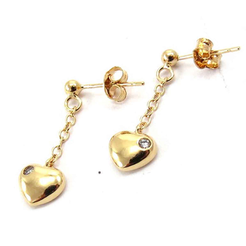 Boucles Plaqué Or \'Love\'  - [F9214]