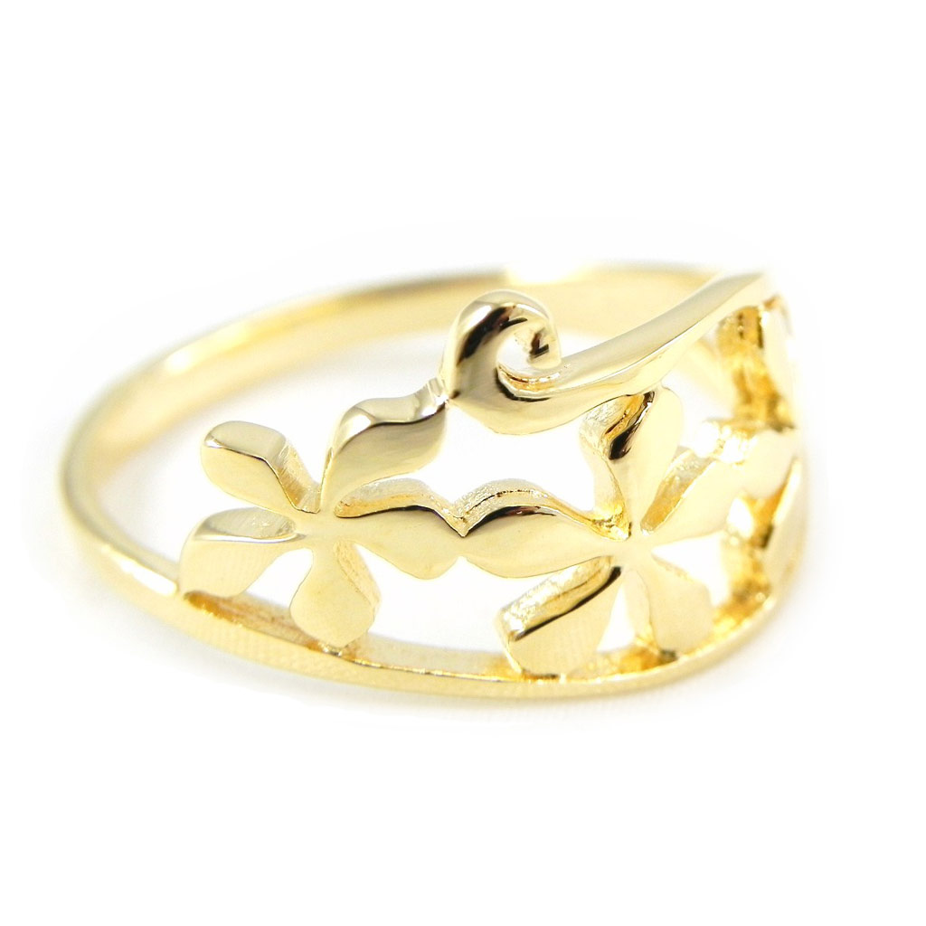 Bague Plaqué Or \'Flora\'  - [F9215]