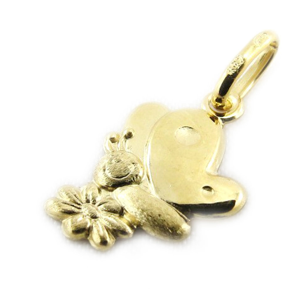 Pendentif \'Papillon\' (Or - 9 carats) - [J3999]
