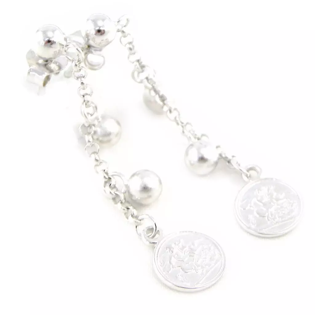 les trésors de lily Boucles Argent 'Chorégraphie' [G5576]