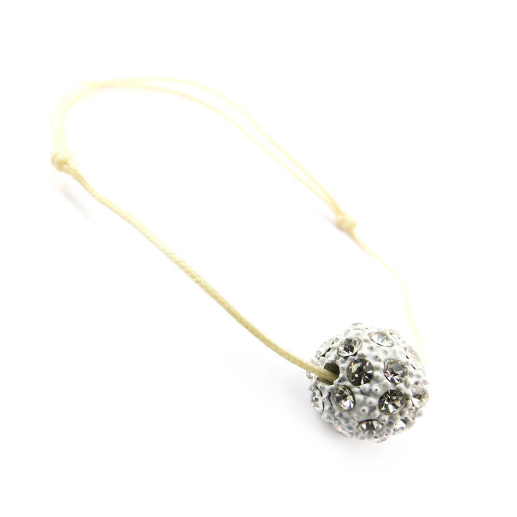 Bracelet créateur \'Sissi\' beige - [J4054]