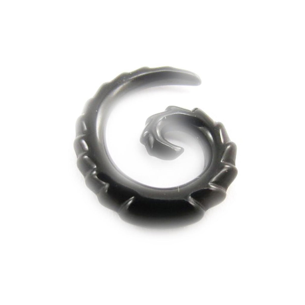 Spirale acrylique noir 3 mm - [J4115]